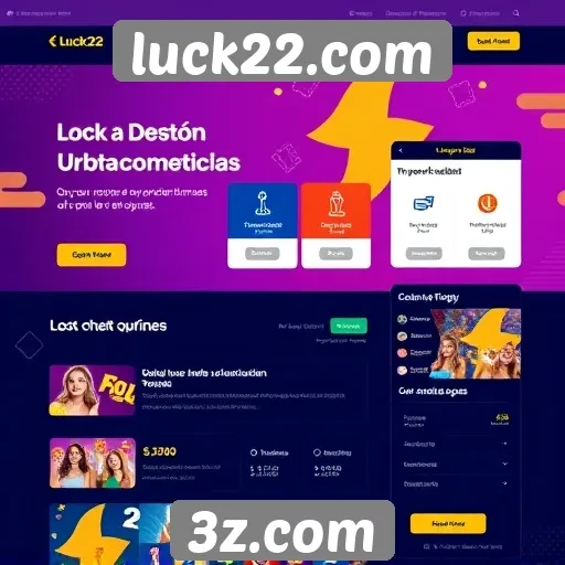Análise da interface do usuário do luck22.com