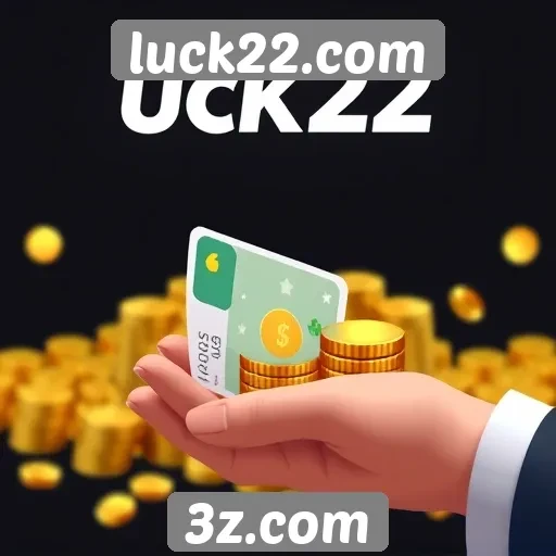 Opcões de pagamento disponíveis no luck22.com