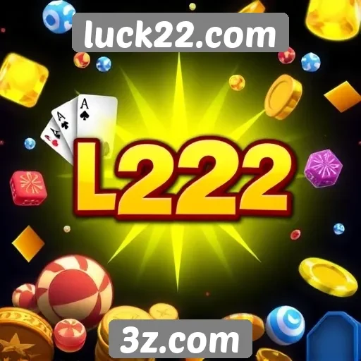 Variedade de jogos disponíveis no luck22.com